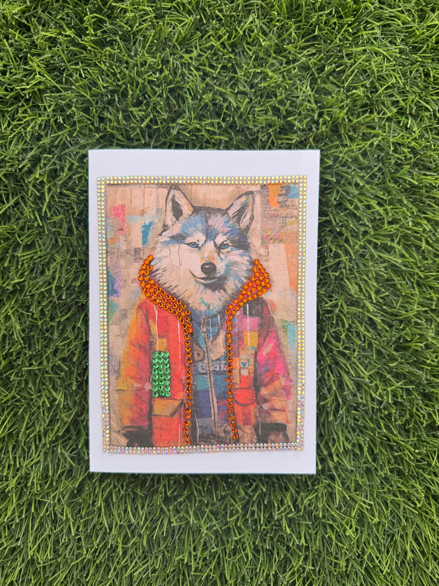 Colorful Dog Greeting Card