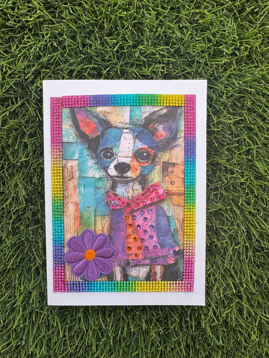 Colorful Dog Greeting Card