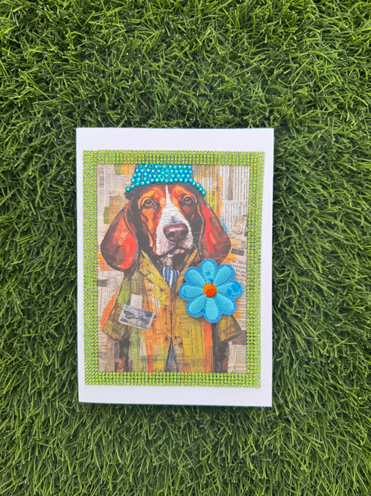 Colorful Dog Greeting Card