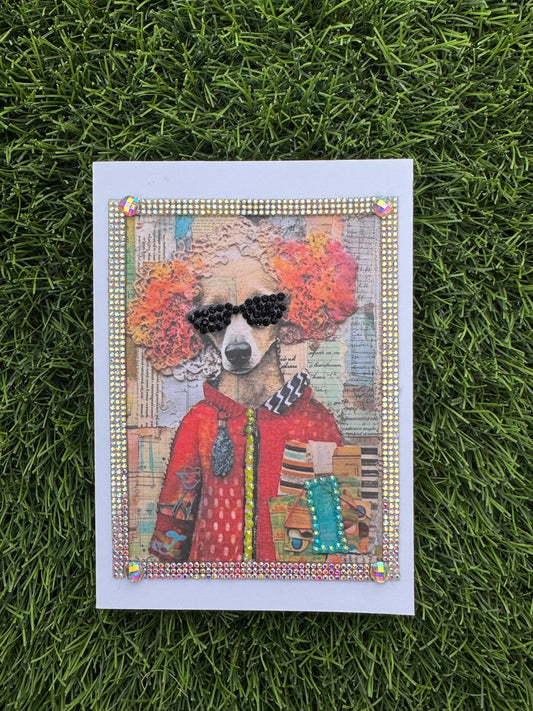 Colorful Dog Greeting Card