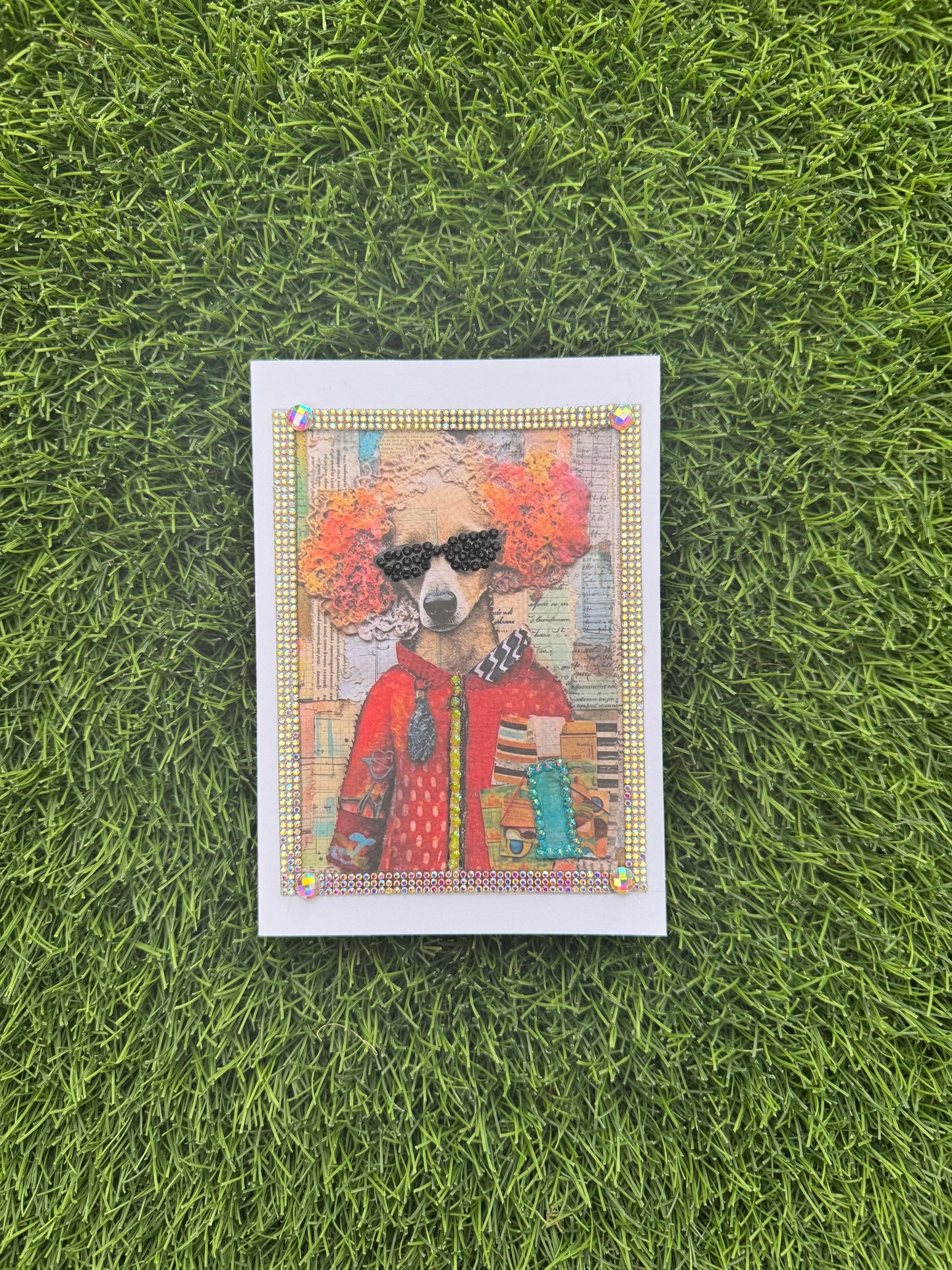 Colorful Dog Greeting Card