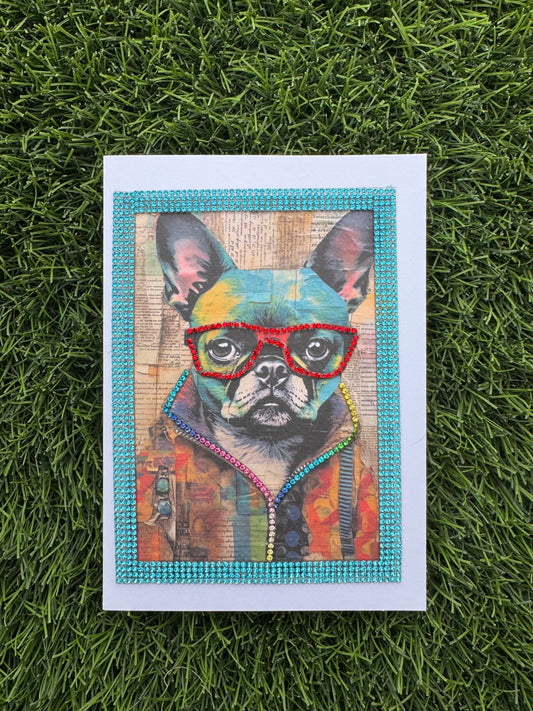 Colorful Dog Greeting Card