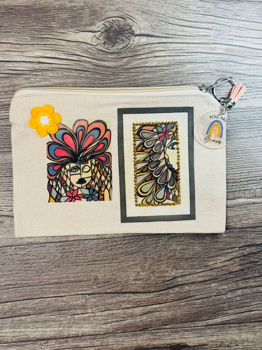 Canvas Pouch with Original Artwork